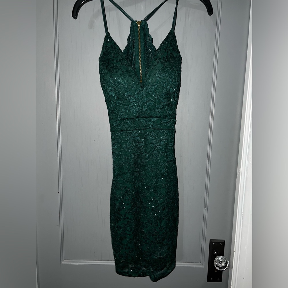 Dark Green Cocktail Dress
